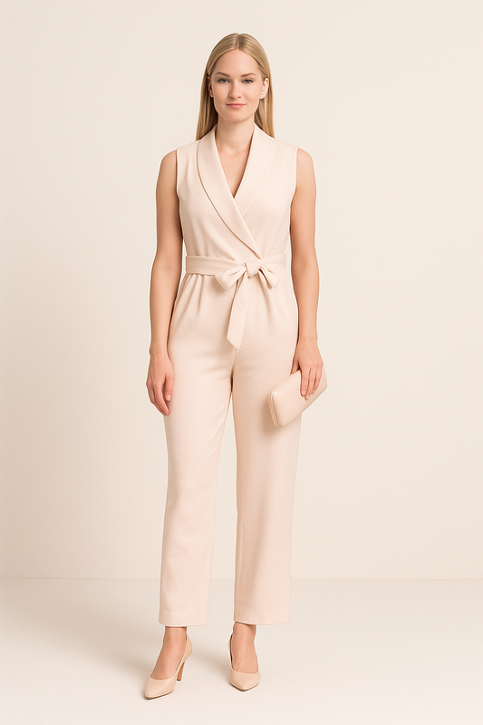 HERBERGER | Luftiges Damen Jumpsuit langärmelig mit weitem Bein